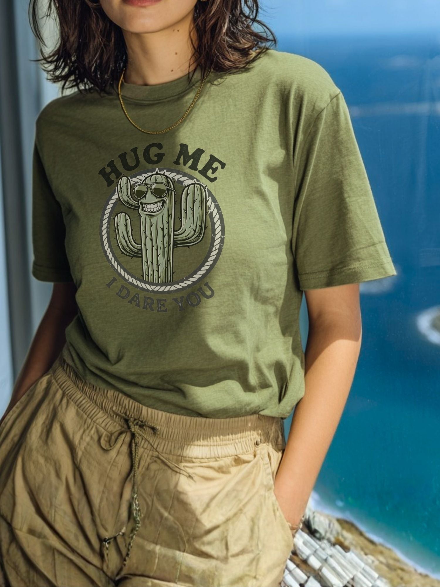 Hug Me I Dare You Unisex Tshirt