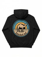 Mens Knocked Out Hoodie - Retro Circular Badge Graphic