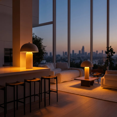 The Akira Ceramic Wabi-Sabi Table Lamp