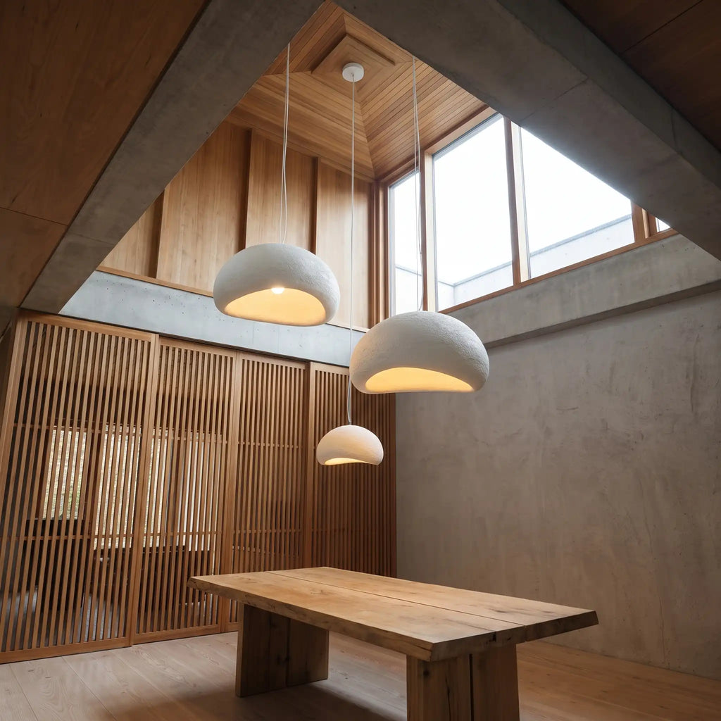 Forma & Co Wabi-Sabi Concrete-Look Dome Pendant Fixture