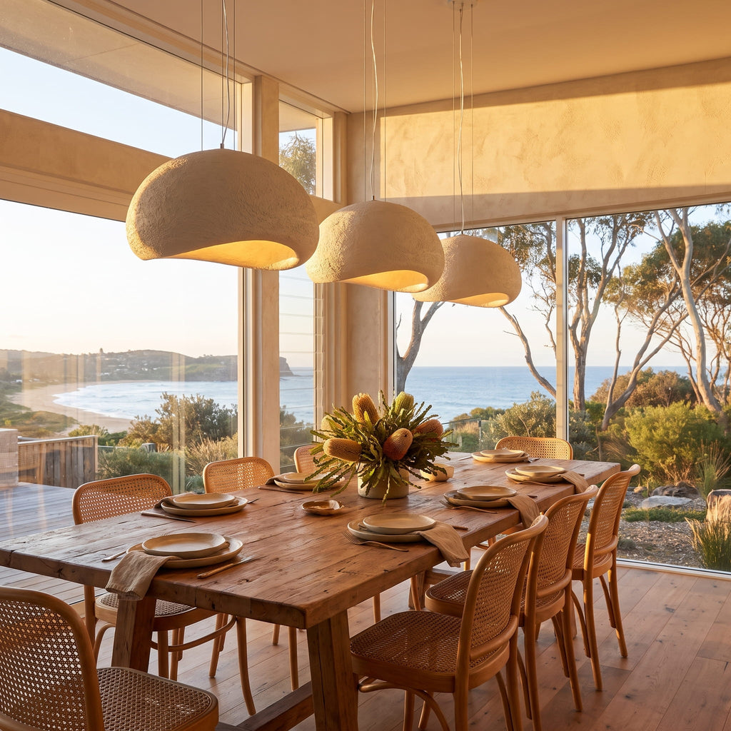 Forma & Co Matte Coastal Wabi Sabi Ceiling Light
