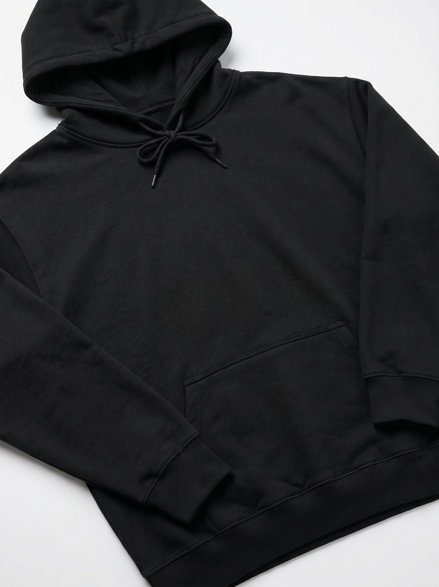 Men's Oversized Black Graphic Hoodie - "Never Go Out of Style" Pullover