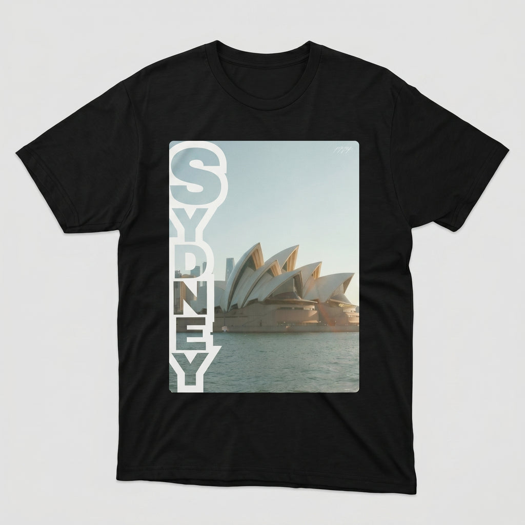 Sydney Opera House Crewneck T-Shirt | Unisex Heavyweight