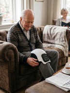 Smart Electric Knee Massager - Adjustable Heat - Cordless Gentle Vibration - Comfortable Fit